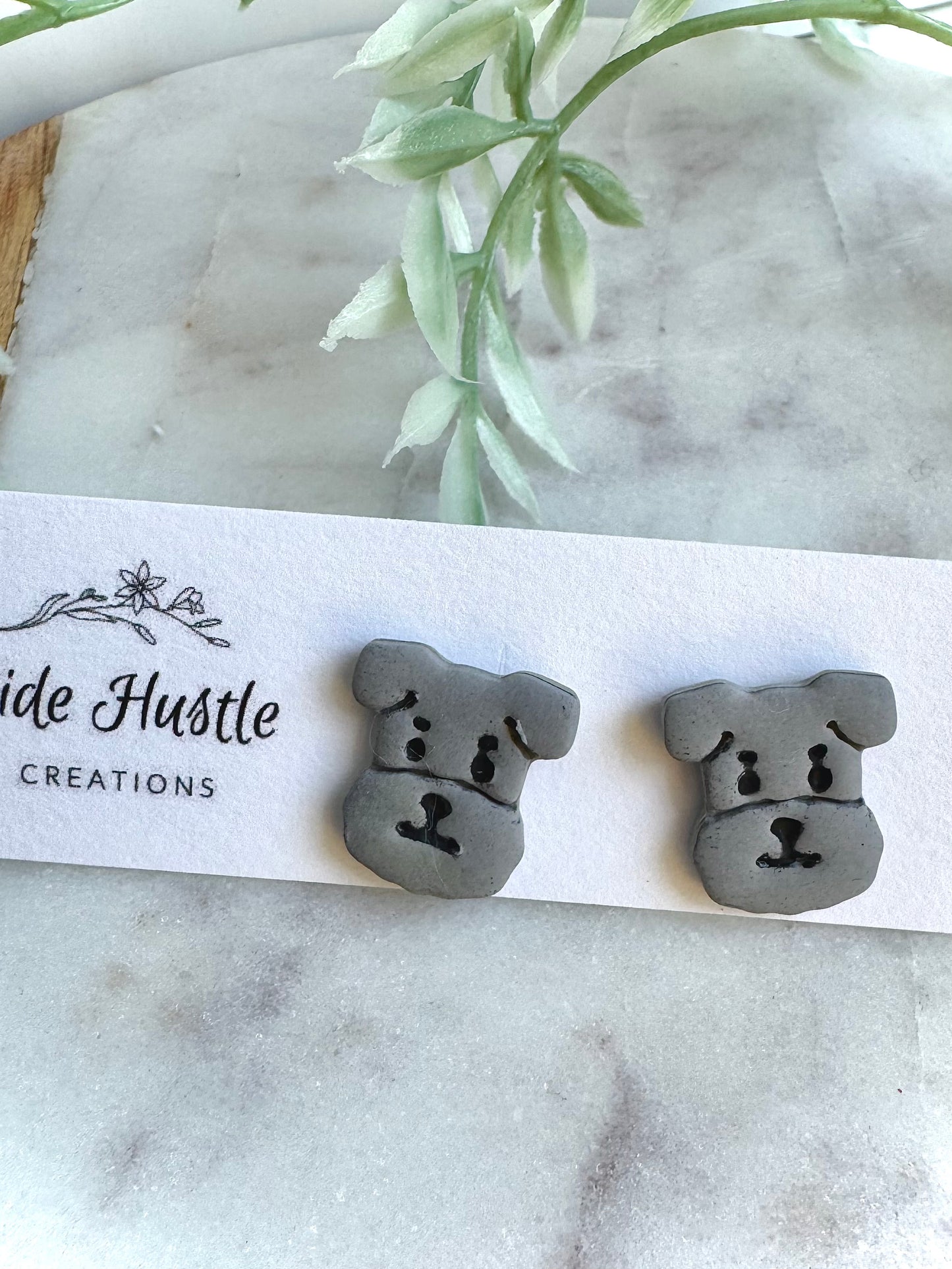 Mini Schnauzer Studs