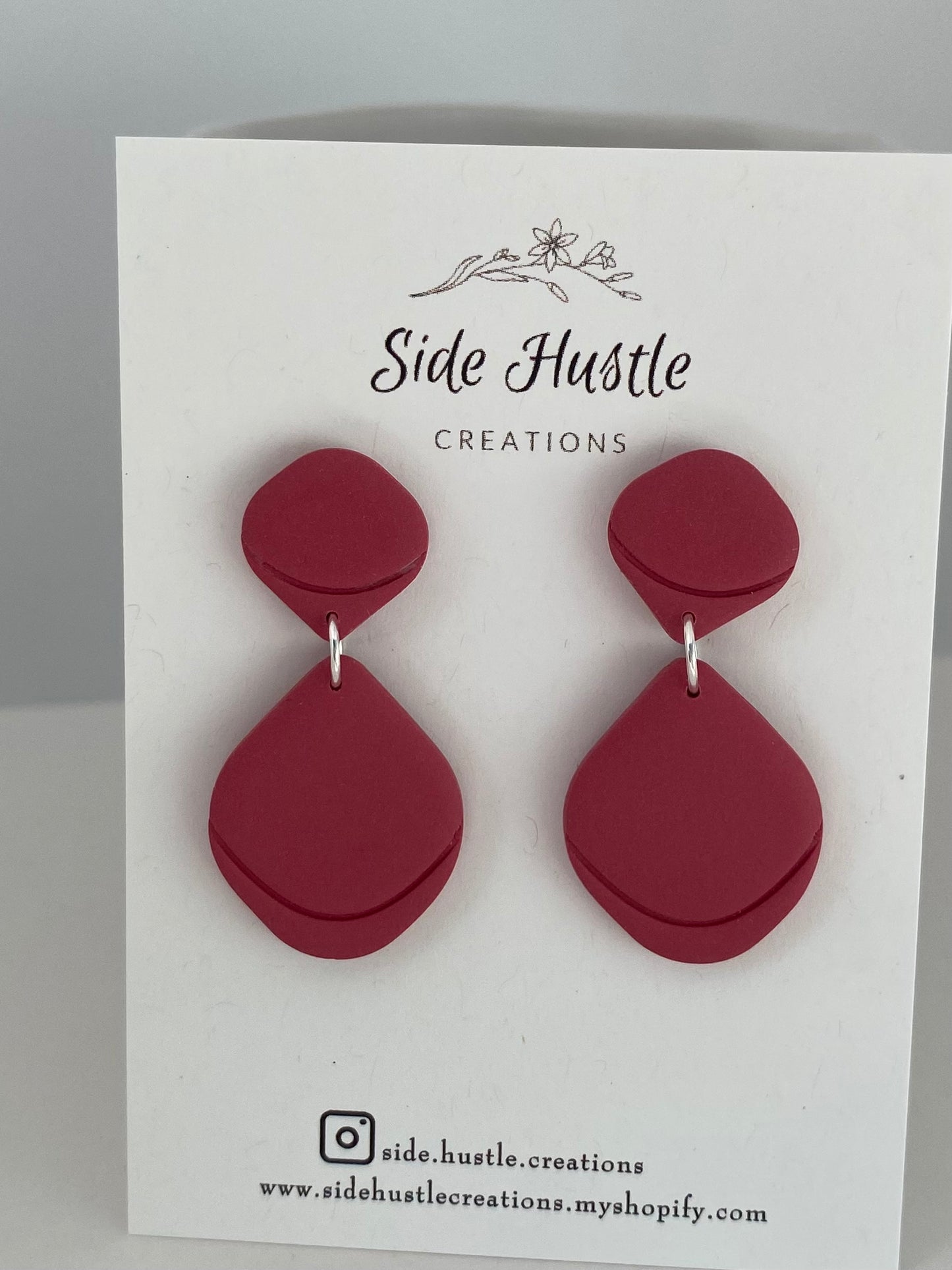 Dark Rose Mila Dangle