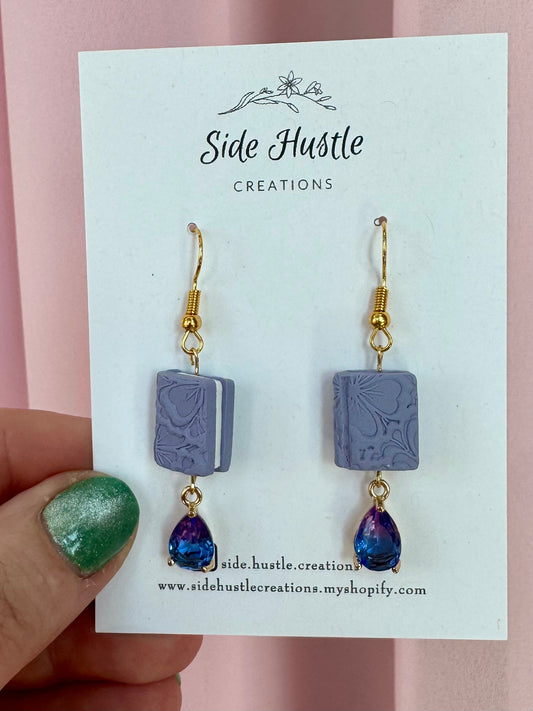 Soft Lavender Book Dangles