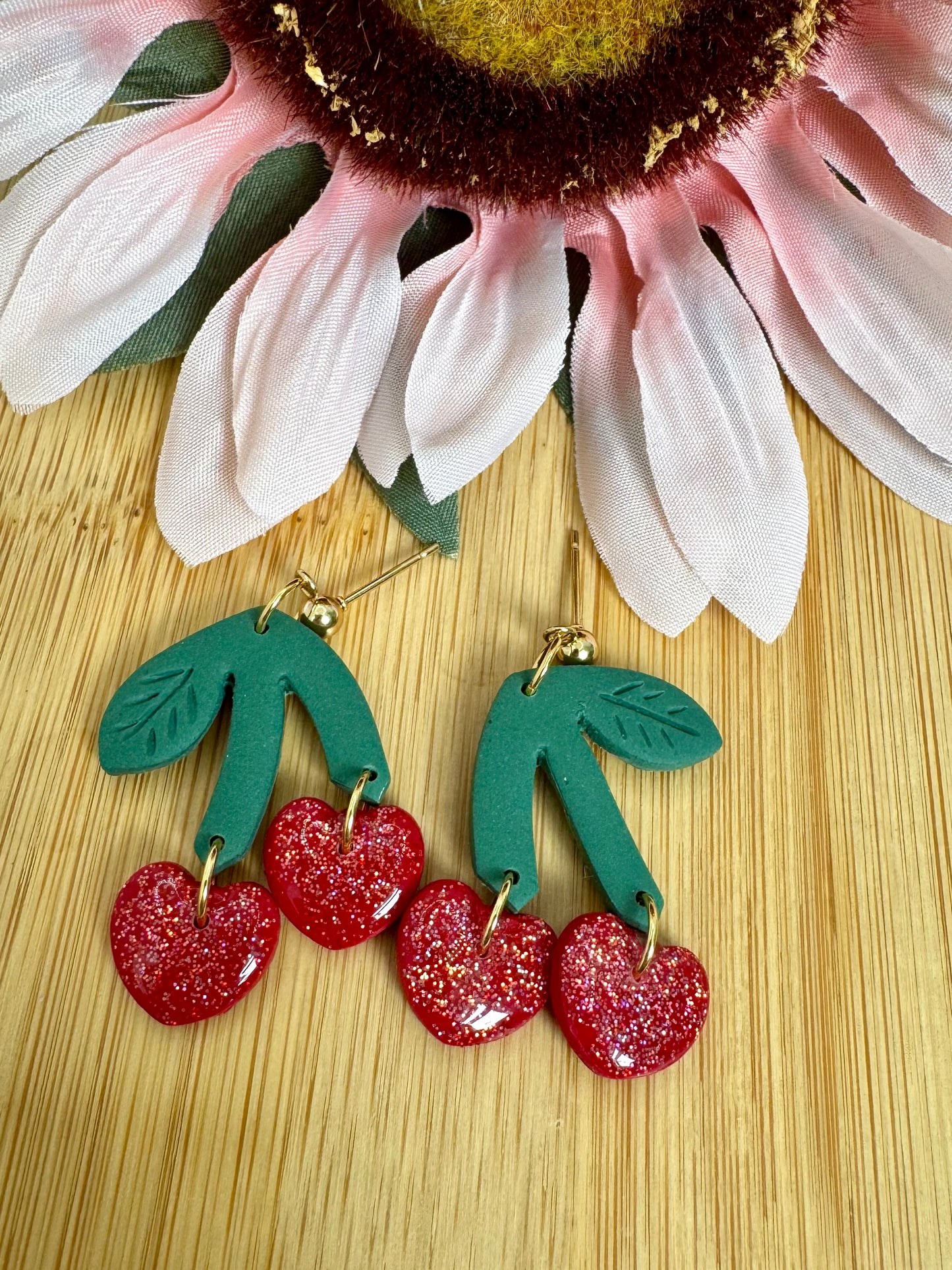 Sparkling Cherry Dangle