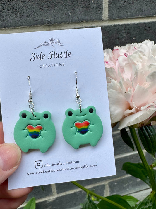 Rainbow Frog Dangles