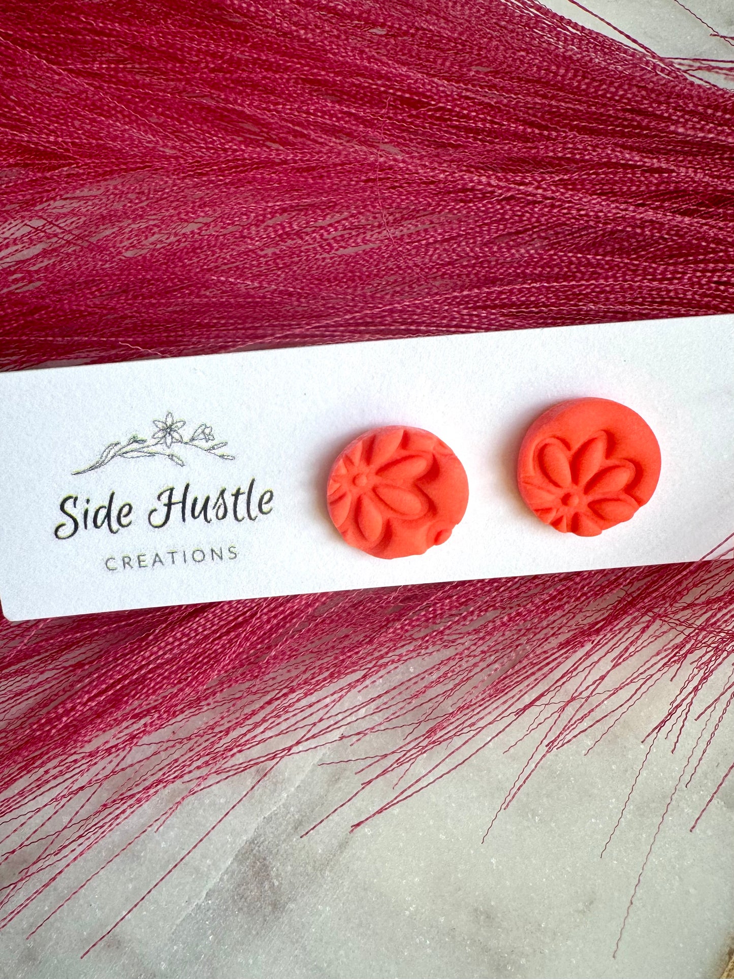 Mandarin Samantha Stud