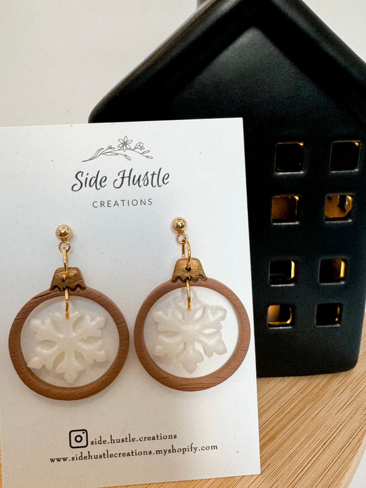 Floating SnowFlake Ornament Dangle
