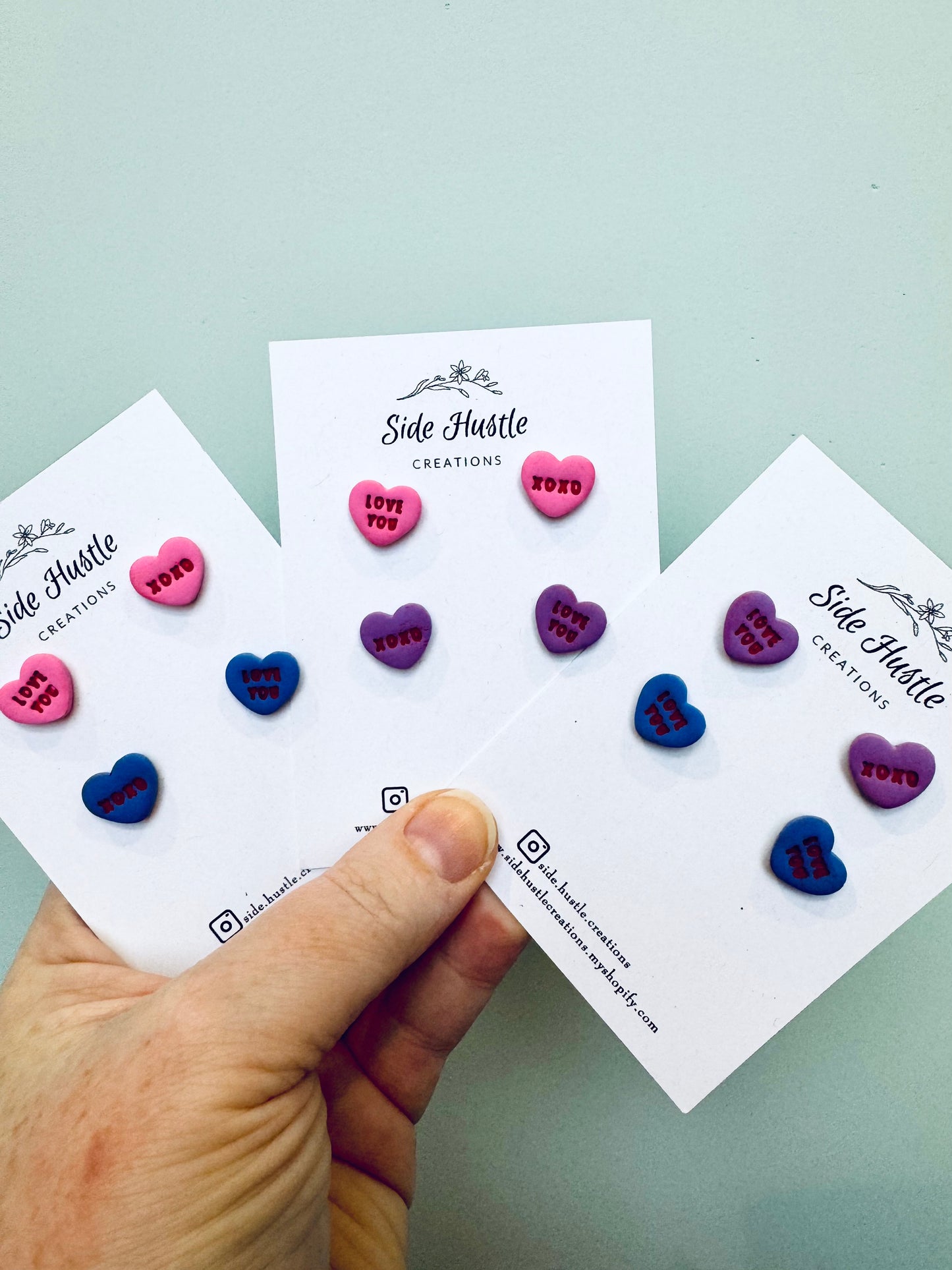 Conversation Heart Stud Pack
