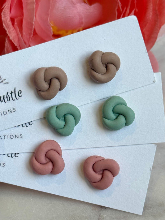 Faux Knot Studs