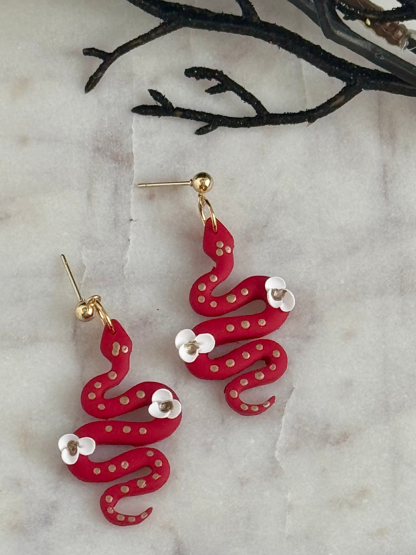 Red Snake Dangle