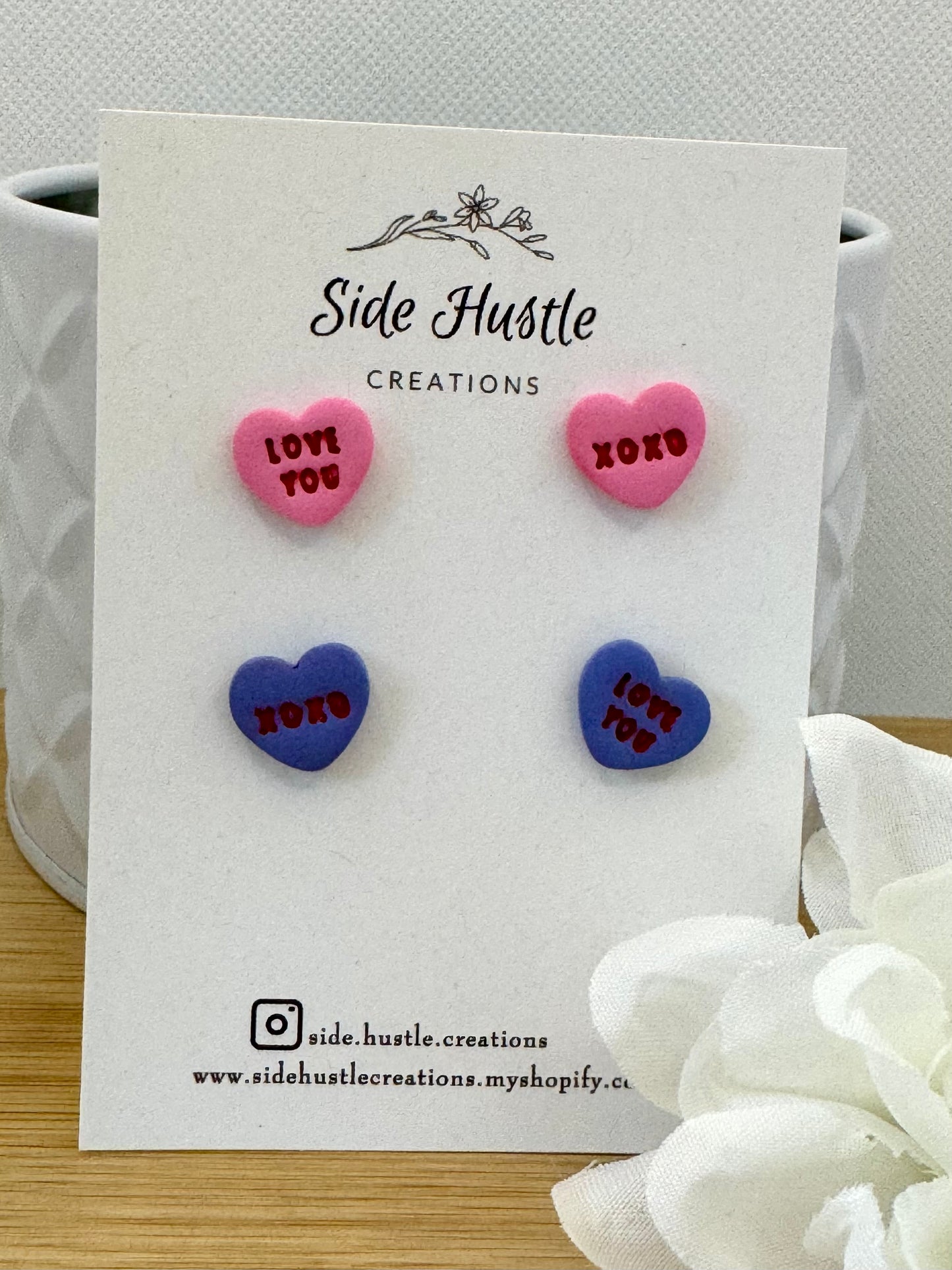 Conversation Heart Stud Pack