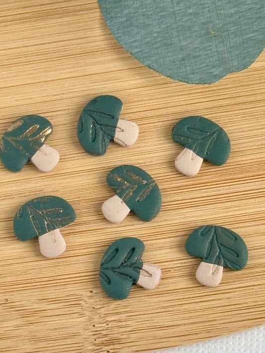 Forrest Green Mushroom Studs