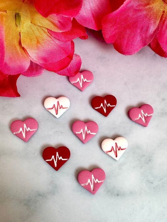 ECG Heart Stud