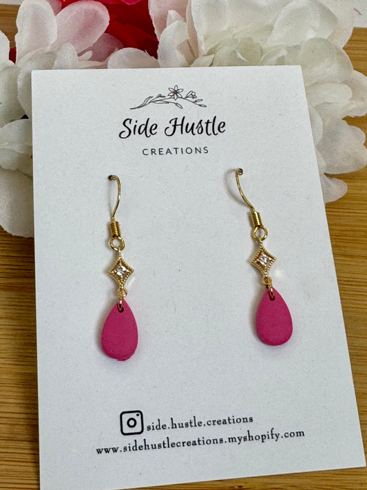 Deep Pink Ariana Dangle