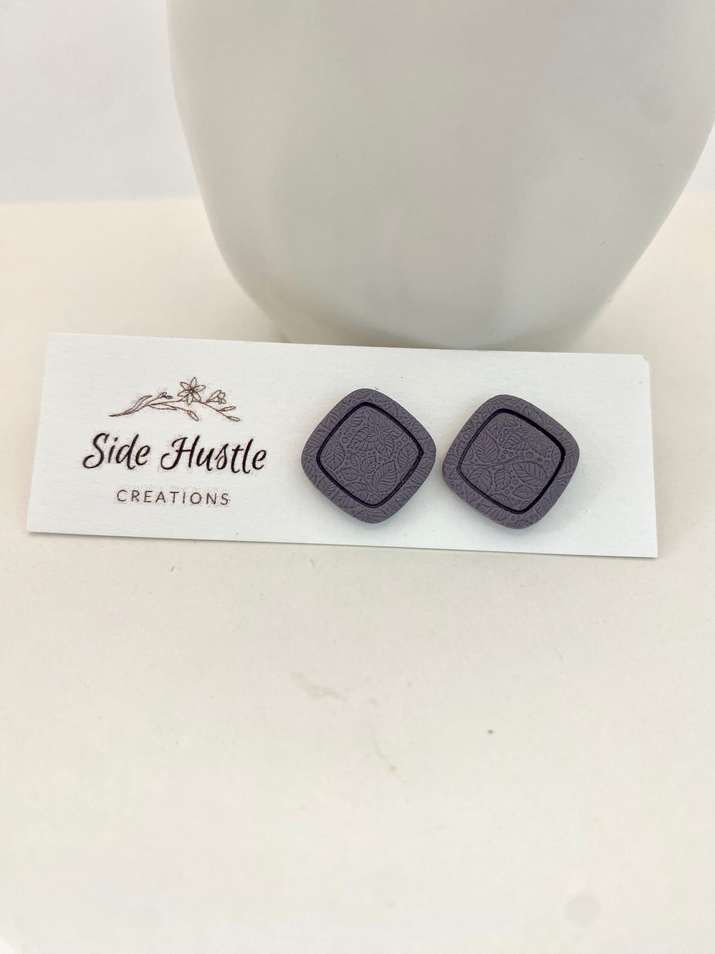 Dusty Purple Charolette Stud
