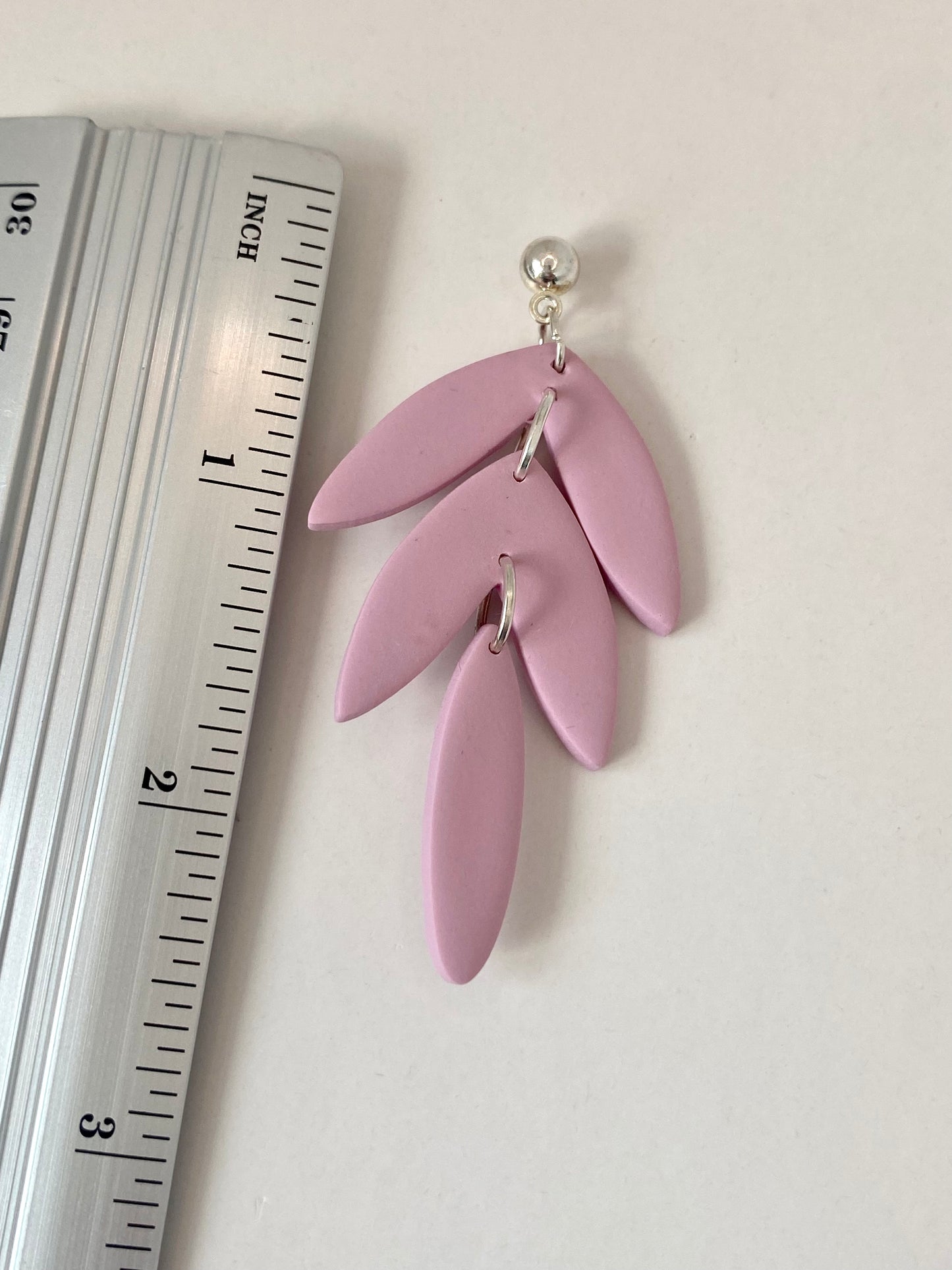 Pale Pink Fern Dangle