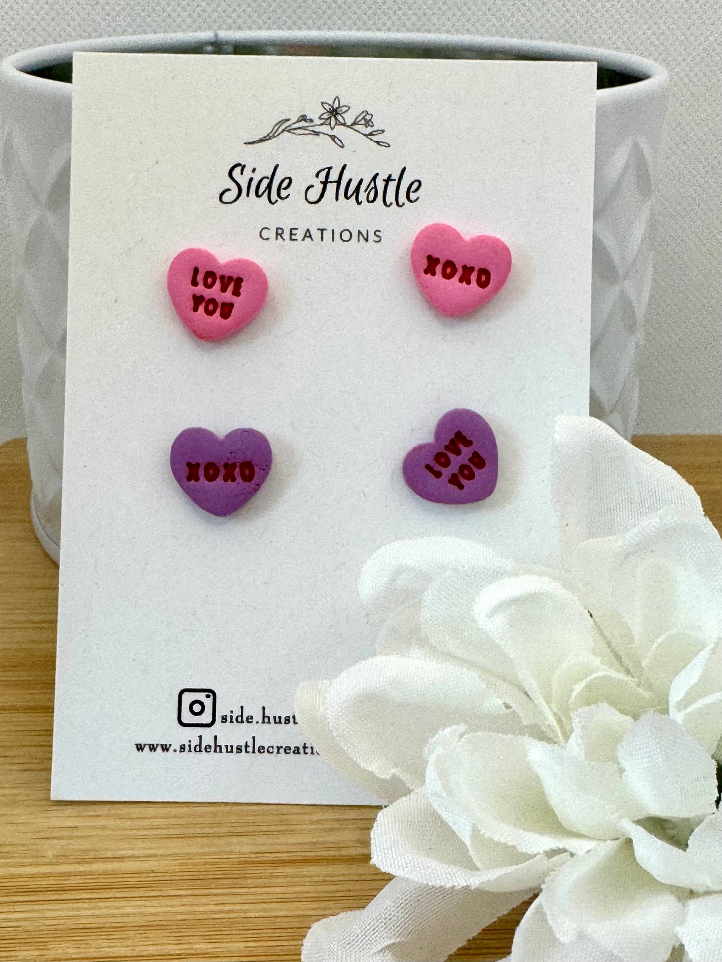 Conversation Heart Stud Pack