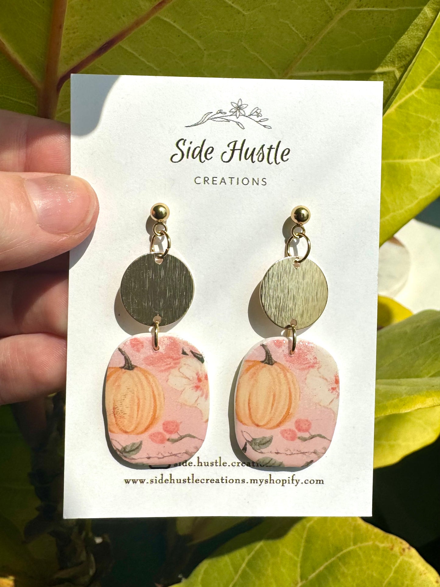 Pink Punpkin Shelby Dangle