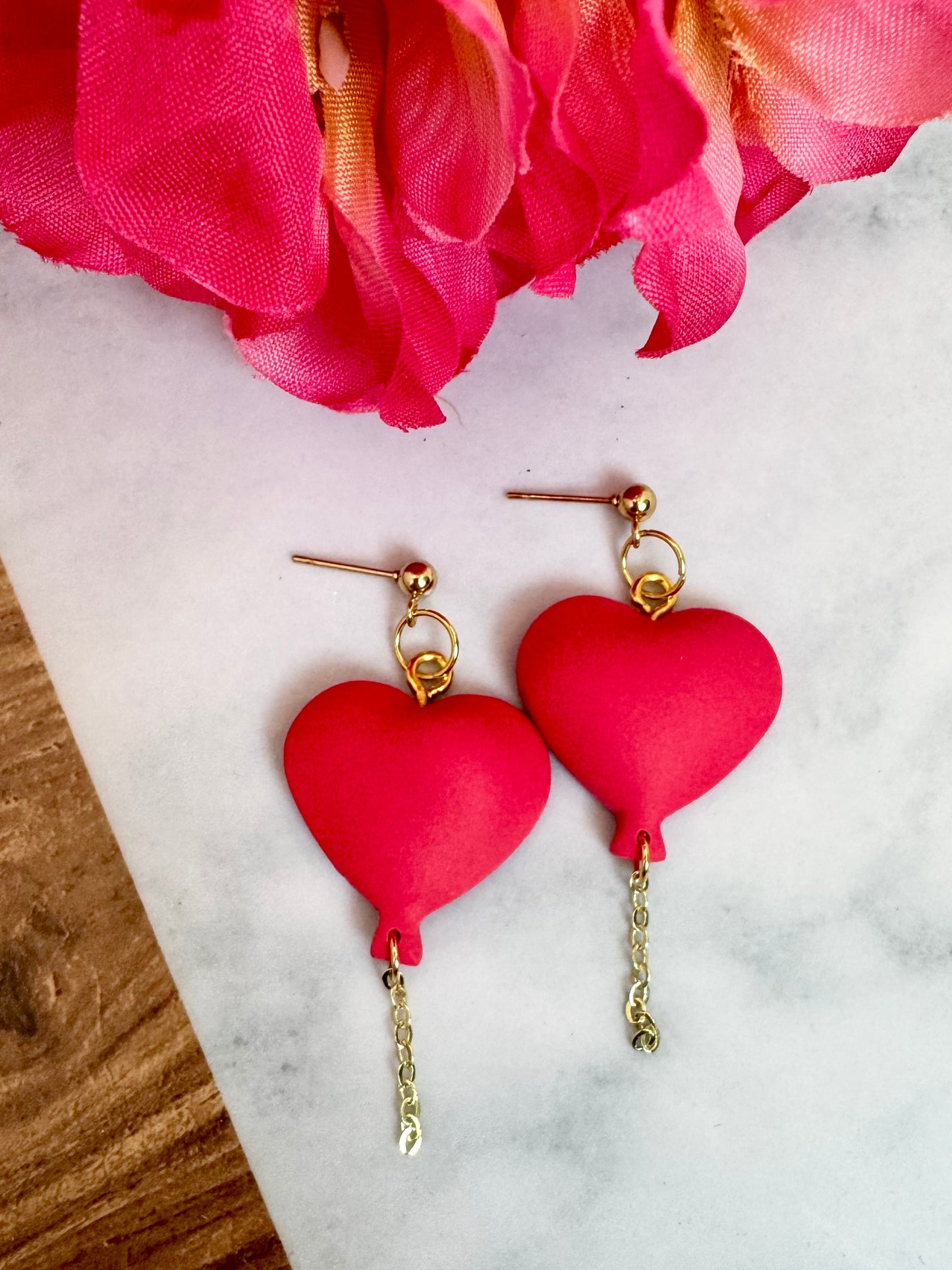 3D Bright Pink Balloon Dangle