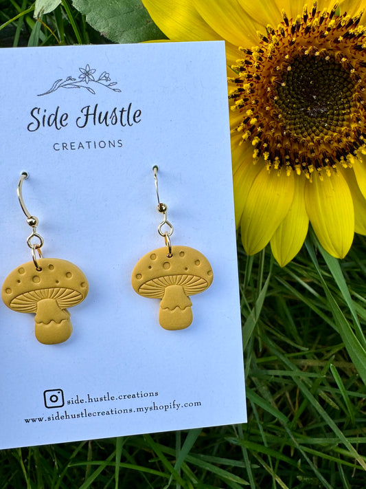 Mustard Mushroom Dangle