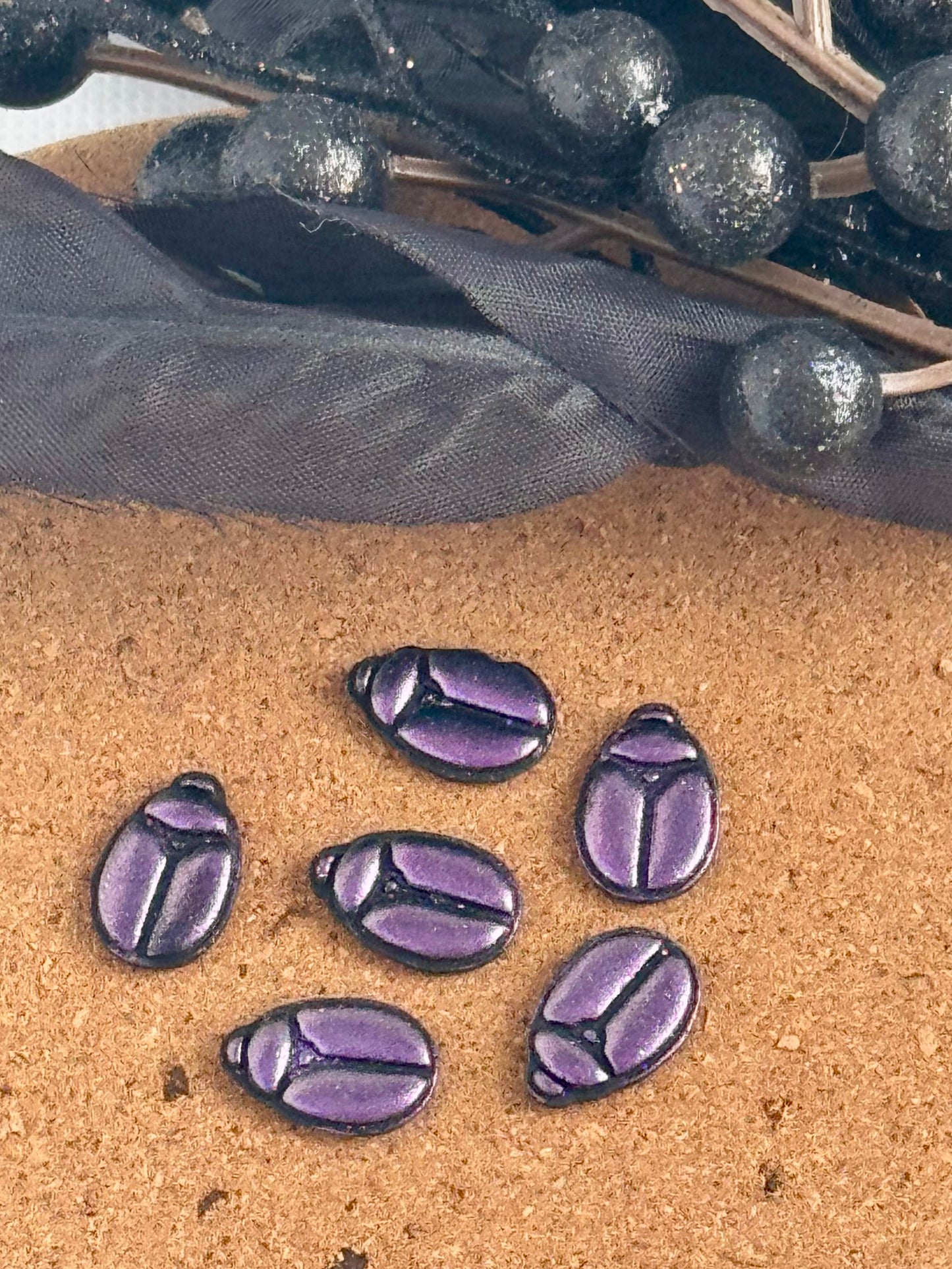 Purple Beetle Stud