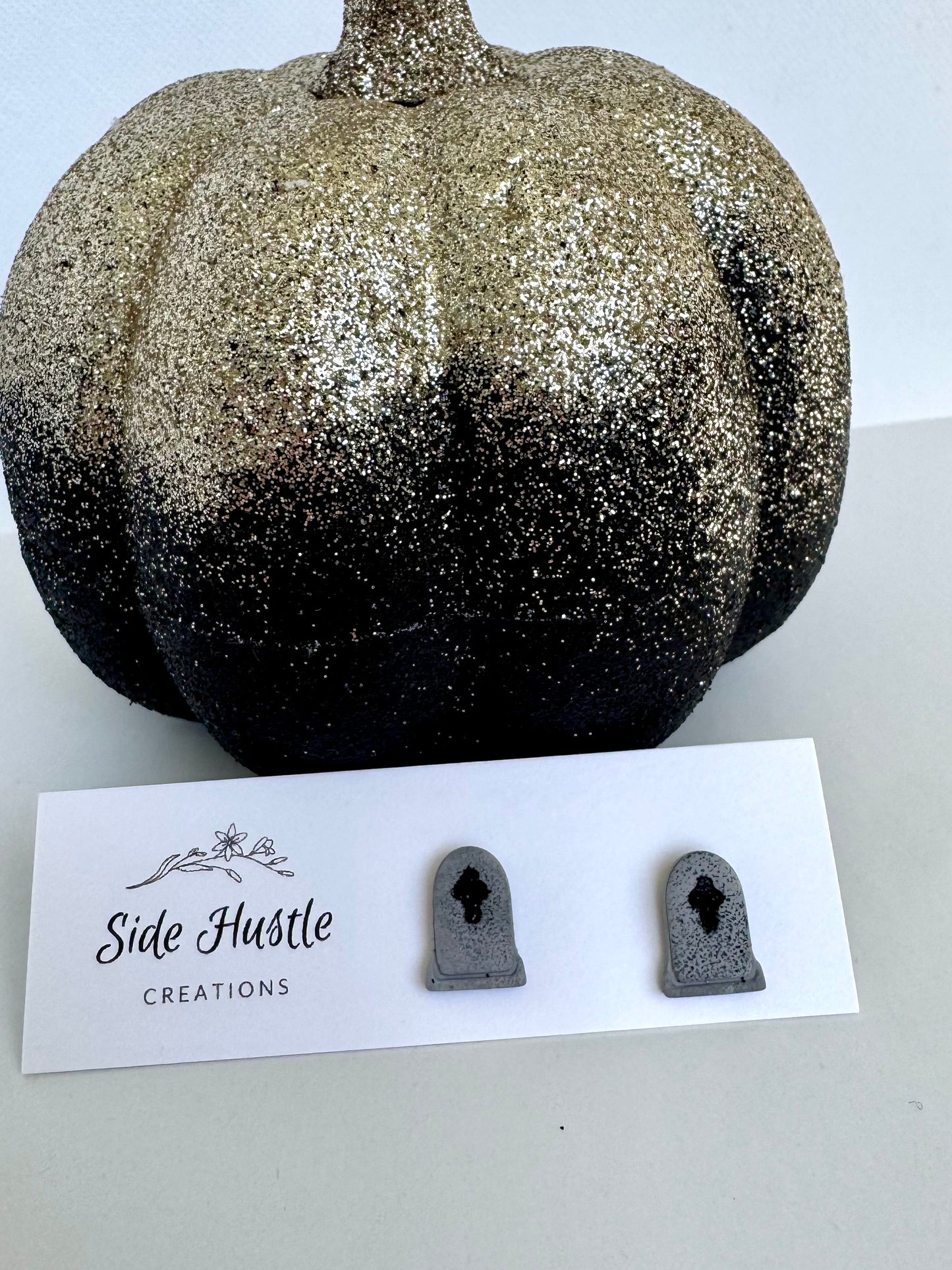 Tiny Tomb Stone Stud