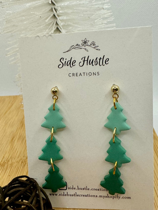 Green Ombré Tree Dangle
