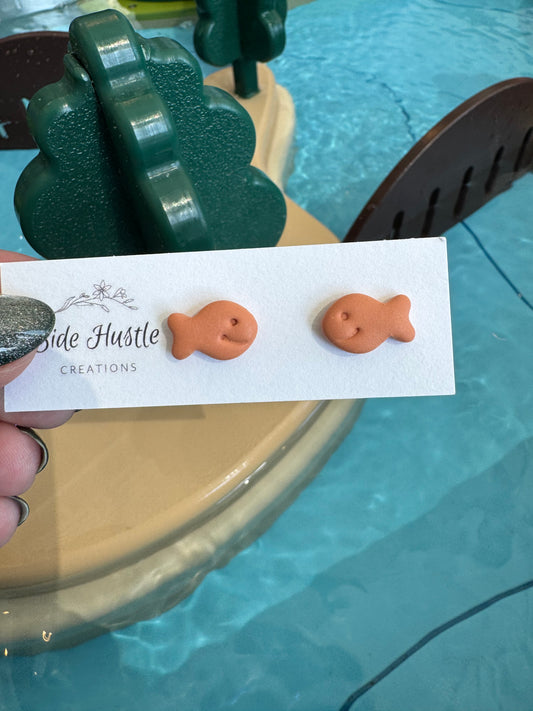 Gold Fish Studs