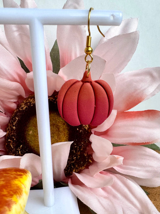 Red/orange Ombré Pumpkin Dangle