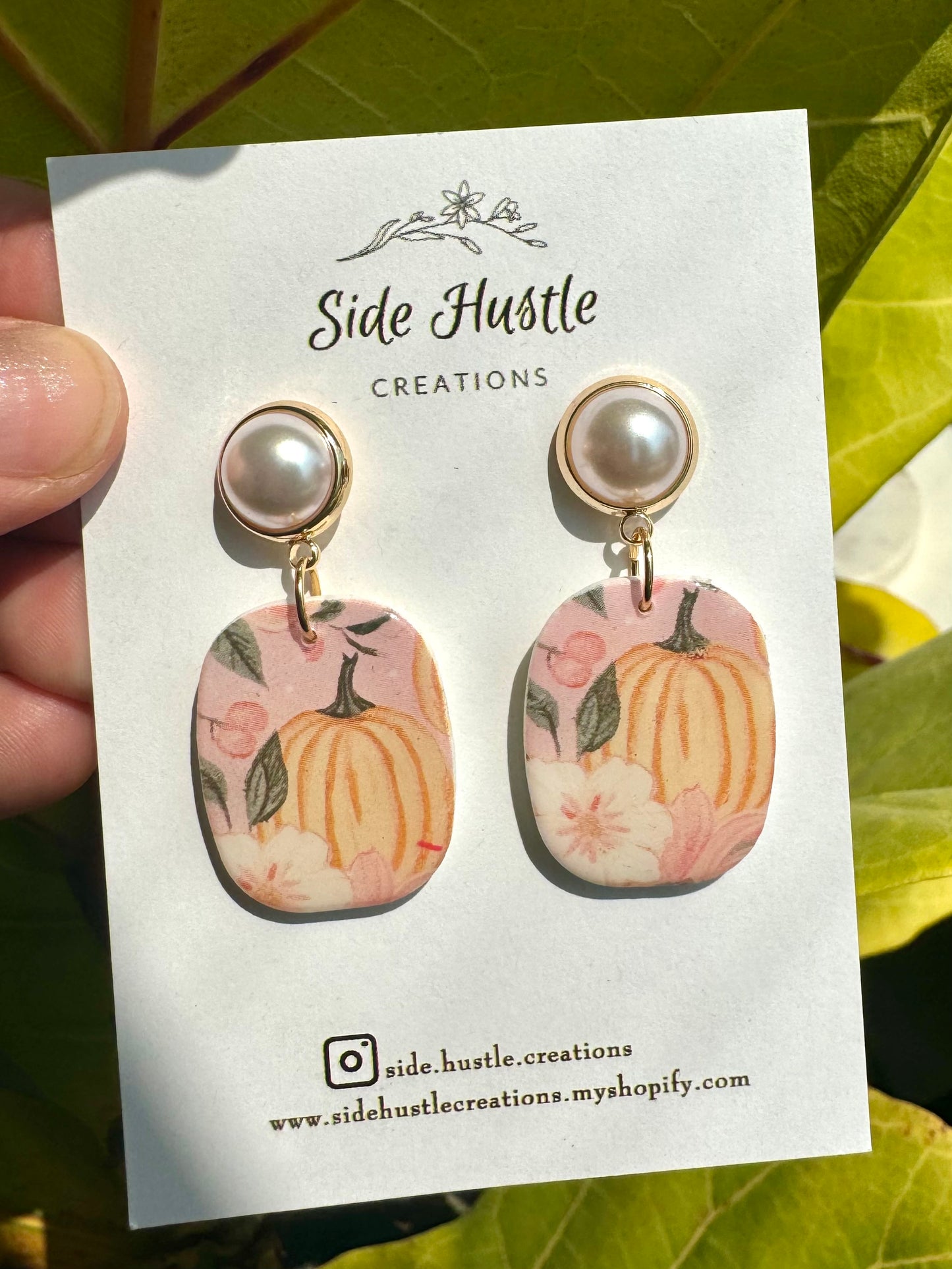 Pink Punpkin Shelby Dangle