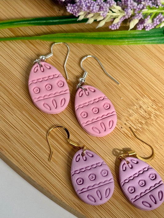 Engraved Easter Egg Dangles