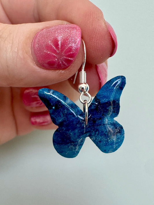 Ink Blot Butterly Dangles