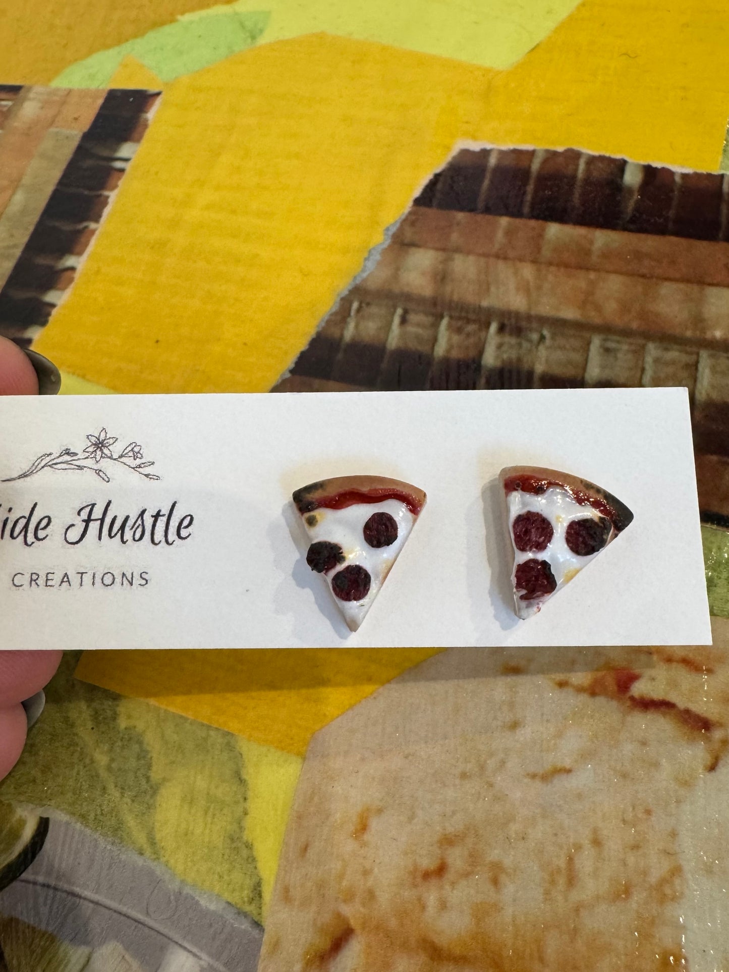 Pizza Earrings