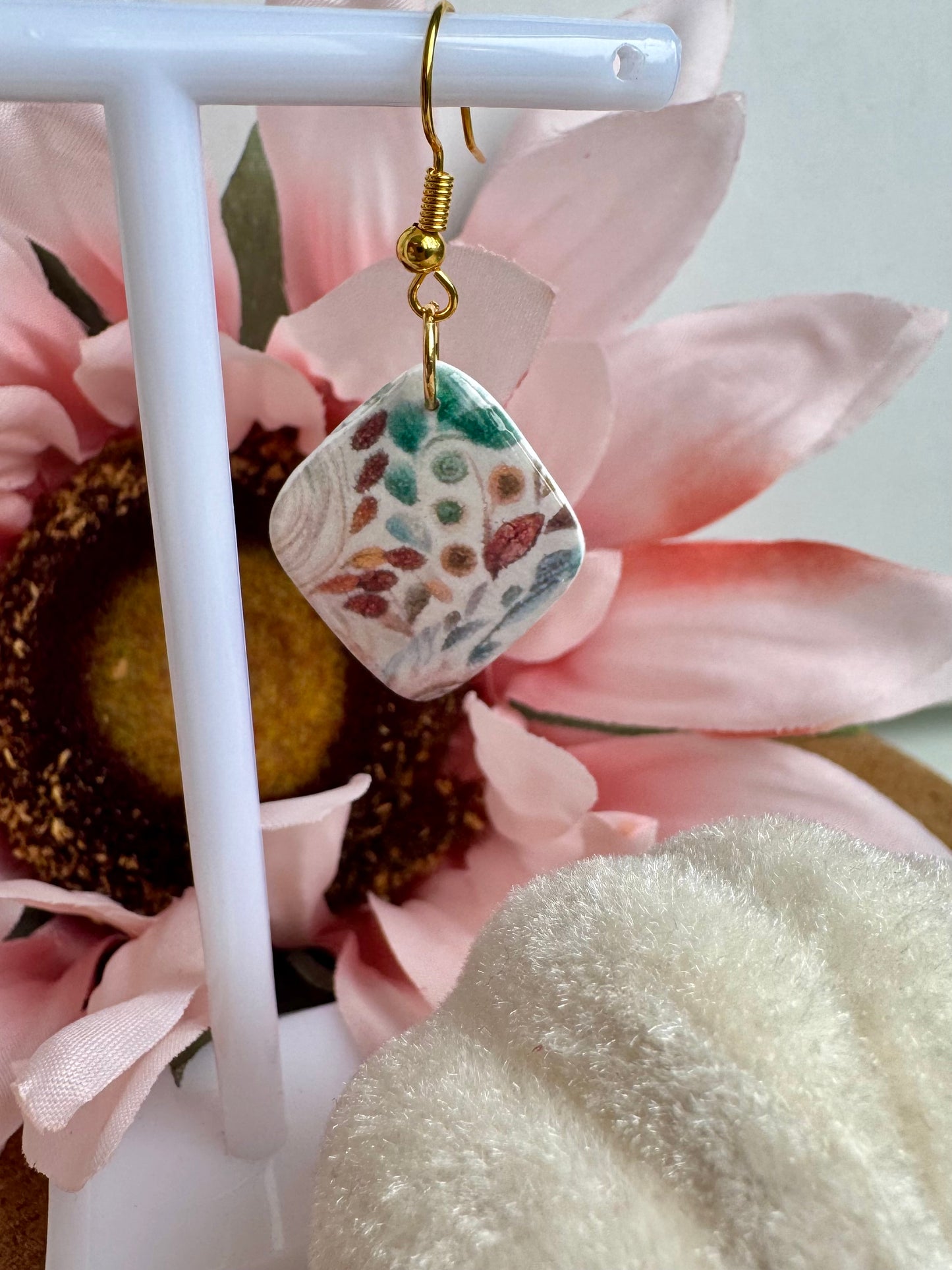 Fall Patterned Ashley Dangle.