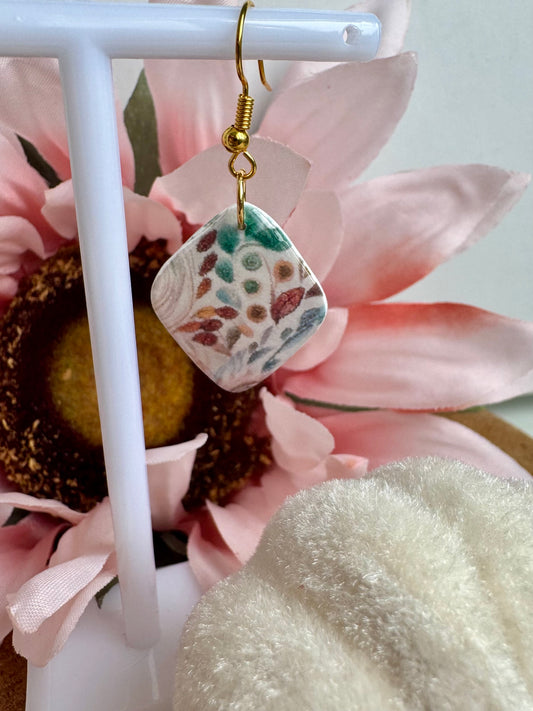 Fall Patterned Ashley Dangle.