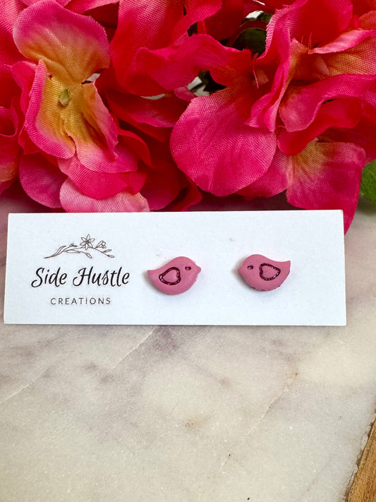 Tiny Love Bird Studs