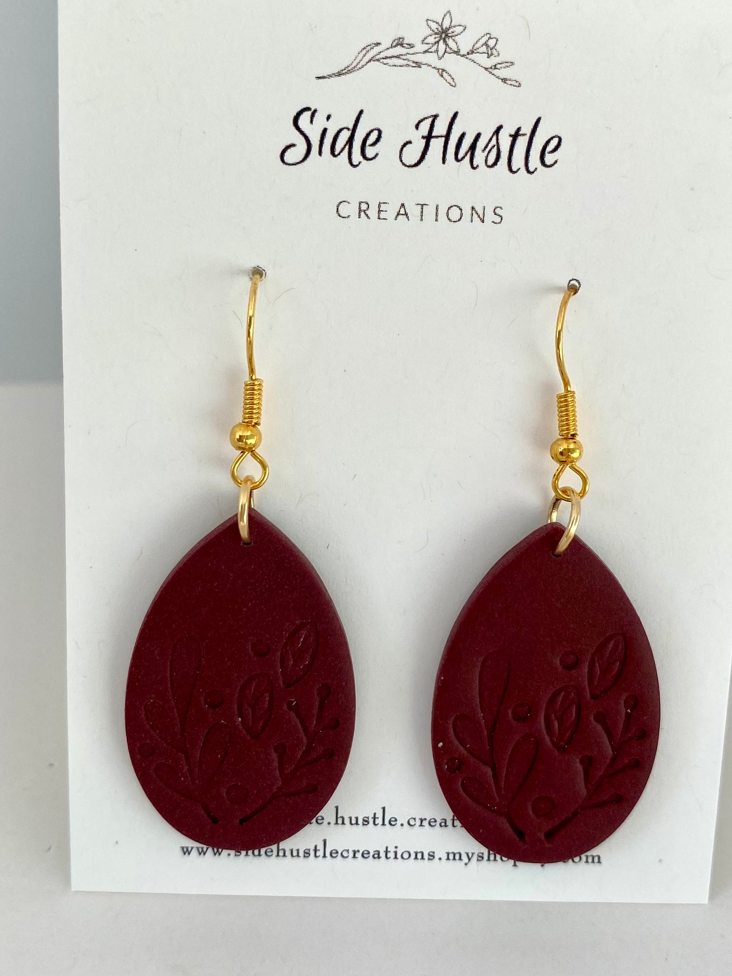 Burgundy Diane Dangle