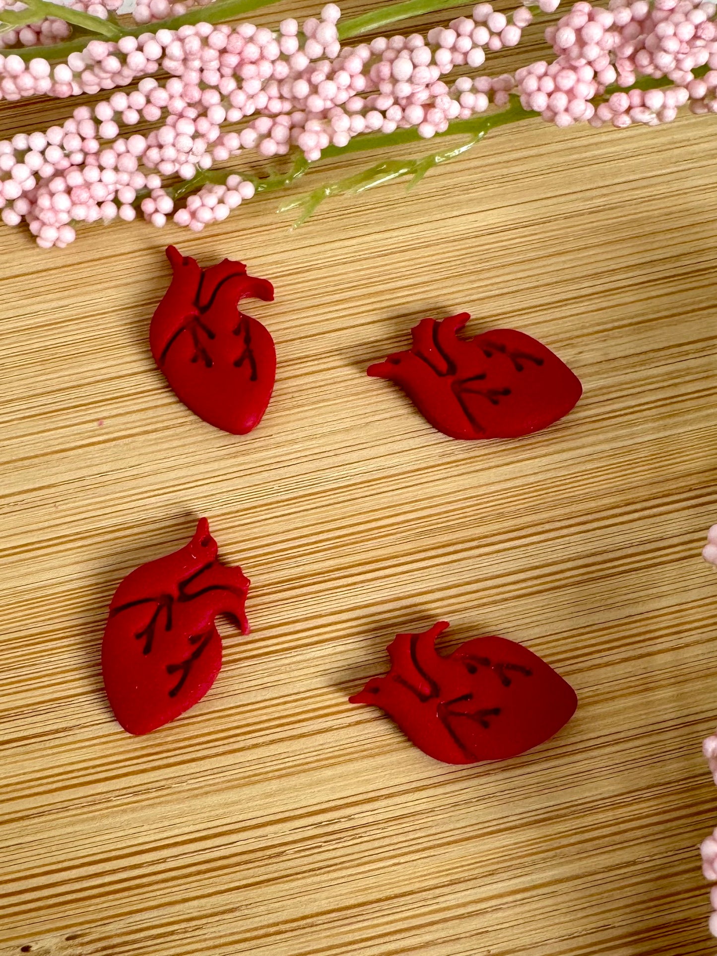 Anatomical Heart Stud