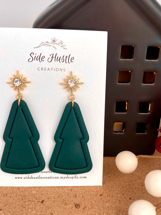 Green Tree Dangle With Star Topper