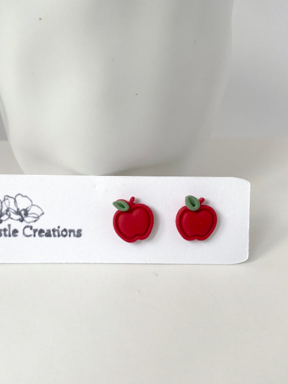 Red Apple Studs
