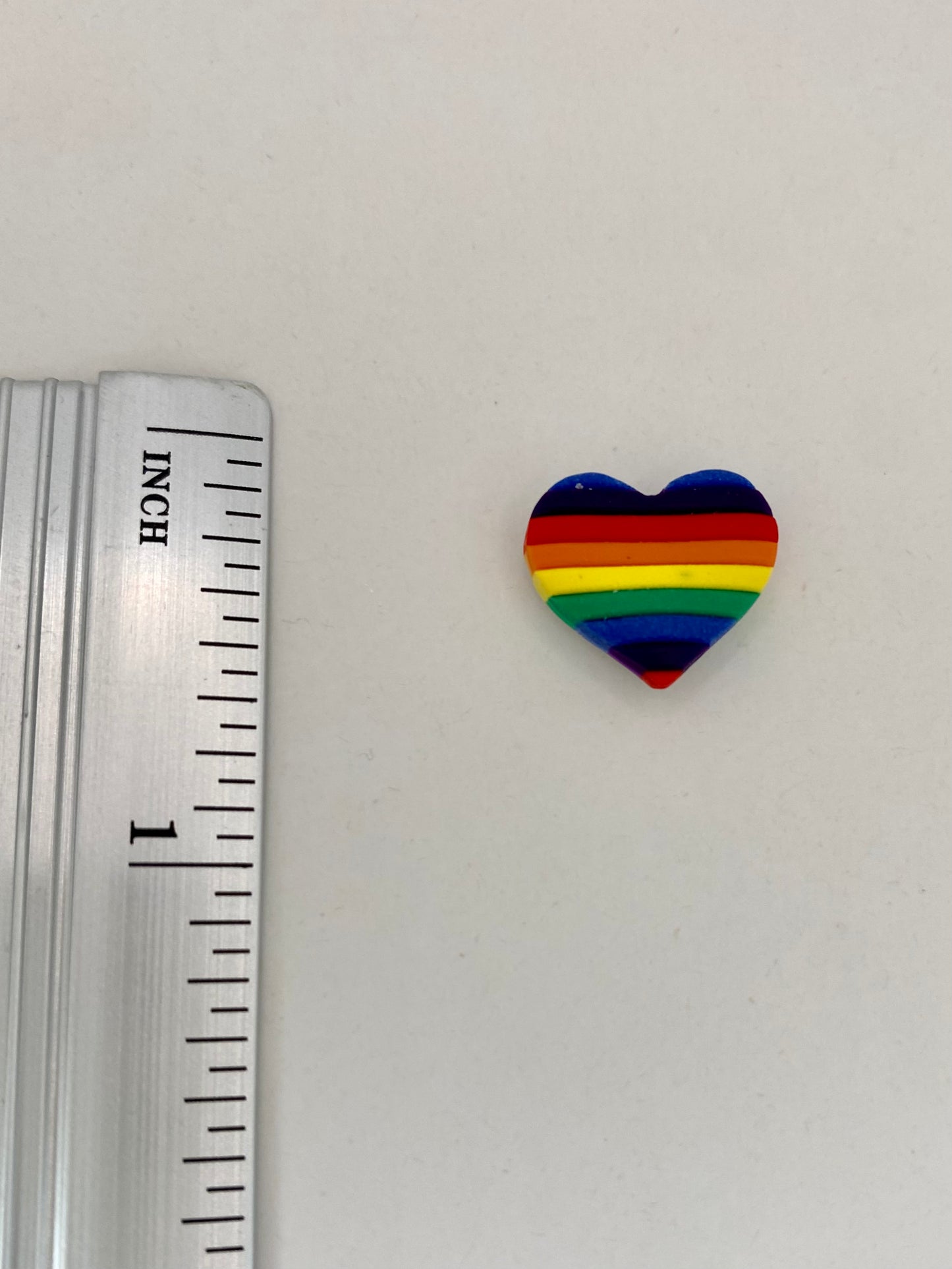 Rainbow Heart Studs